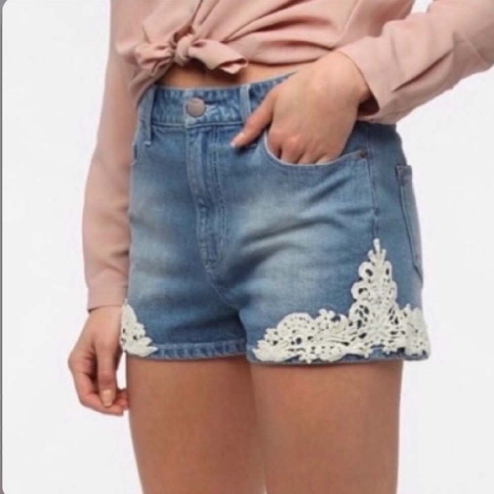 BDG lace jean shorts